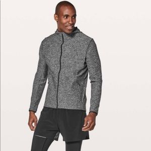 Lululemon Surge Warm large hoodie zip up gray